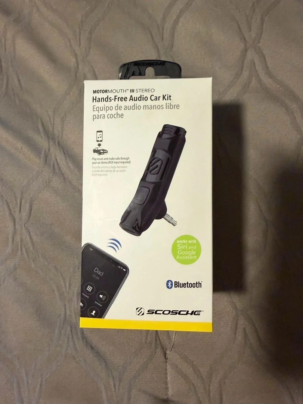Black Bluetooth Hands-Free Car Kit